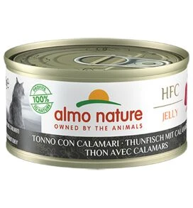 24 X Almo Nature HFC Jelly Tuna With Squids Cat Food 70g 3 24 X Almo Nature HFC Jelly Tuna With Squids Cat Food 70g
