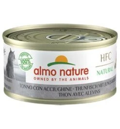 24 X Almo Nature HFC Natural Tuna With Whitebait Adult Cat Food 70g