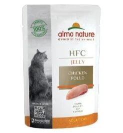 24 X Almo Nature HFC Jelly With Chicken Cat Food 55g