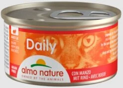24 X Almo Nature Daily Menu Cat Food Chunks With Beef 85g