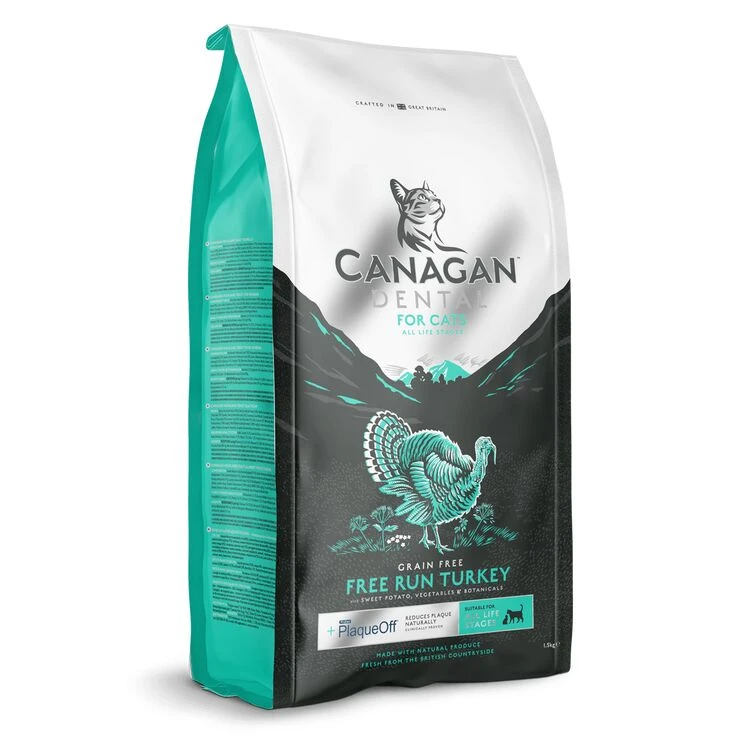 Canagan Dental Free-Run Turkey Grain Free Dry Cat Food 3 Canagan Dental Free-Run Turkey Grain Free Dry Cat Food