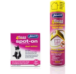 Johnson's 4fleas Cat Flea Treatment Bundle (Over 4kg)