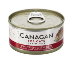 12 X 75g Canagan Chicken With Beef Grain-Free Cat Food
