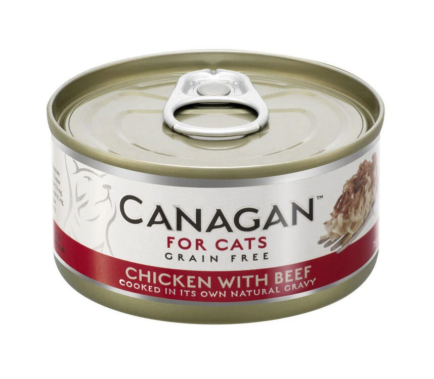 12 X 75g Canagan Chicken With Beef Grain-Free Cat Food 3 12 X 75g Canagan Chicken With Beef Grain-Free Cat Food