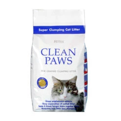4 X Clean Paws Super Clumping Cat Litter 5kg