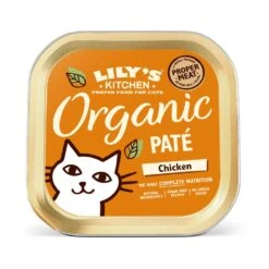 19 X 85g Lily's Kitchen Organic Pate Chicken Cat Food