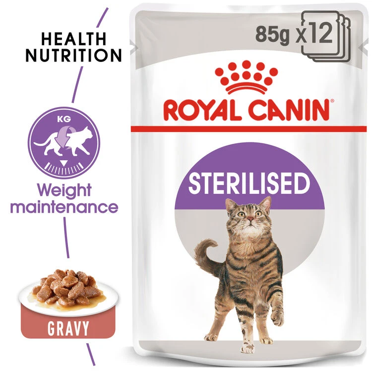 ROYAL CANIN® Sterilised In Gravy Adult Wet Cat Food 4 ROYAL CANIN® Sterilised In Gravy Adult Wet Cat Food - Image 2