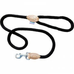 Dog & Co Supersoft Rope Trigger Lead Black