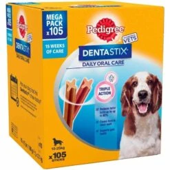 Pedigree Dentastix Daily Oral Care Dental Chews Medium Breed (105 Sticks)