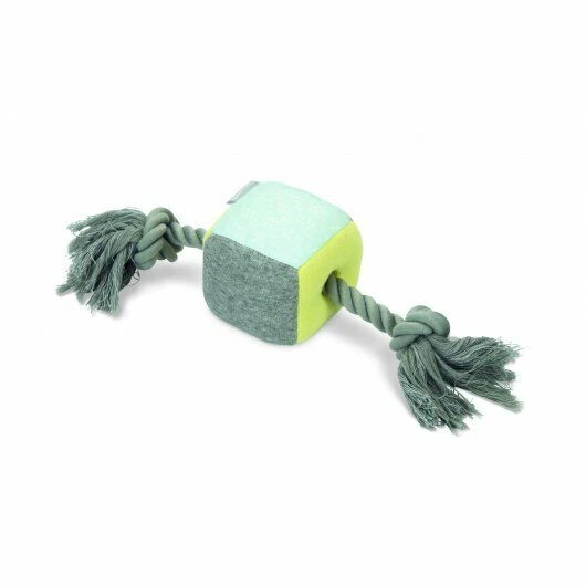 Beeztees Puppy Plush Cube & Rope Toy 35 X 8 X 8cm 3 Beeztees Puppy Plush Cube & Rope Toy 35 X 8 X 8cm