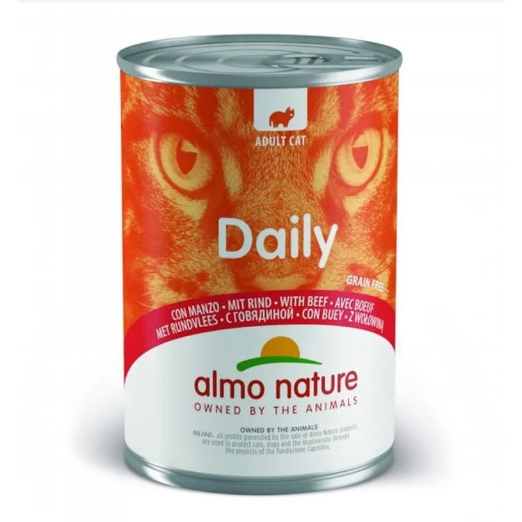 24 X Almo Nature Daily With Beef Cat Food 400g 3 24 X Almo Nature Daily With Beef Cat Food 400g