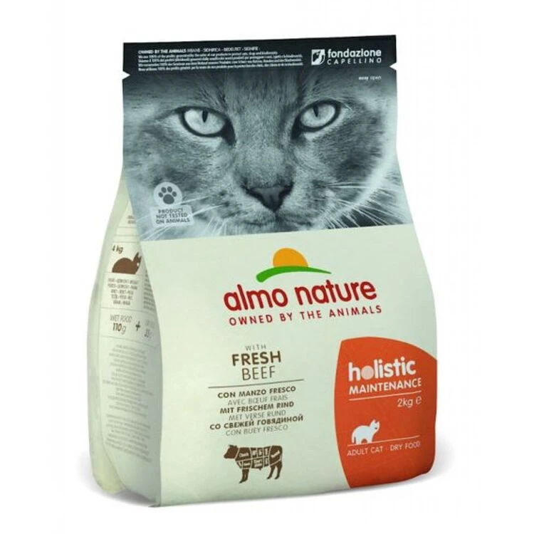 3 X Almo Nature Holistic Maintenance With Fresh Beef Cat Food 2kg 3 3 X Almo Nature Holistic Maintenance With Fresh Beef Cat Food 2kg