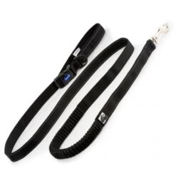 Ancol Extreme Nylon Shock Absorb Running Dog Lead Black 180cm