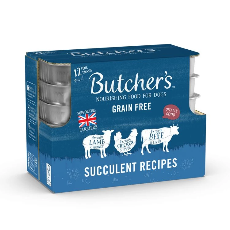 36 X 150g X Butcher's Succulent Meat Tray Dog Food 3 36 X 150g X Butcher's Succulent Meat Tray Dog Food