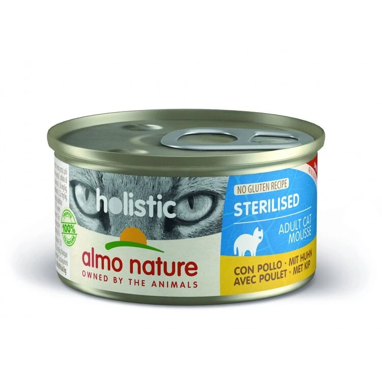24 X 85g Almo Nature Holistic Sterilised With Chicken Cat Food 3 24 X 85g Almo Nature Holistic Sterilised With Chicken Cat Food