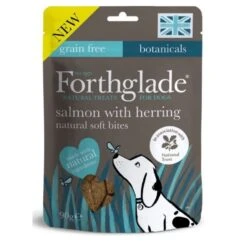 8 X 90g Forthglade National Trust Hand Baked Soft Bite Mini Treats Salmon With Herring