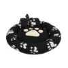 Dream Paws Bed & Blanket Bundle Set Black Fleece Pawprint -PetJoy Shop fm 2020 06 04 03 13 04 46895 images
