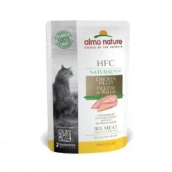 24 X Almo Nature HFC Natural Plus Chicken Fillet Cat Food 55g