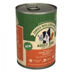 12 X James Wellbeloved Adult Dog Can Chicken & Rice In Loaf 400g