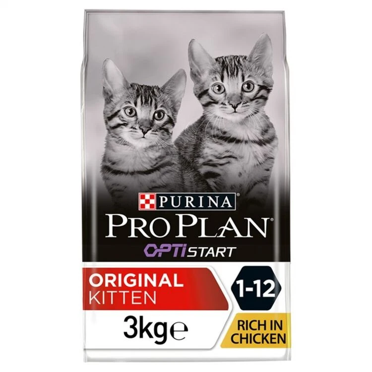 Purina 4 X Pro Plan Original Kitten Dry Cat Food Chicken 3kg 3 Purina 4 X Pro Plan Original Kitten Dry Cat Food Chicken 3kg