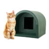 Mr Snugs Katden Outdoor Cat Kennel - Dark Green -PetJoy Shop green katden 1 3