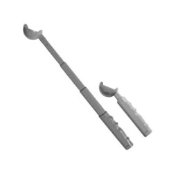 Kompact 9 Retractable Dog Ball Launcher -PetJoy Shop grey extended retracted