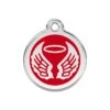 Red Dingo Stainless Steel Engraved Dog Tag Angel Wings Red 2 Red Dingo Stainless Steel Engraved Dog Tag Angel Wings Red -PetJoy Shop h7m f6qg