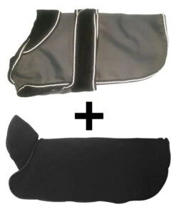 Danish Design 2-In-1 Grey Waterproof Four Seasons Performance Dog Coat