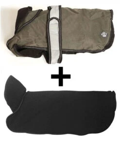 Danish Design 2 In 1 Khaki Four Seasons Waterproof Performance Dog Coat