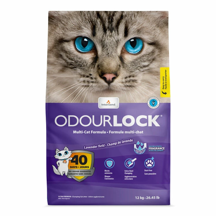 Intersand Odourlock Lavender Clumping Cat Litter 3 Intersand Odourlock Lavender Clumping Cat Litter