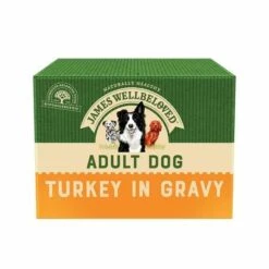 James Wellbeloved MEGA PACK Dog Pouches Turkey With Rice In Gravy 40 X 150g