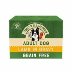 12 X James Wellbeloved Adult Dog Food Pouches - Grain Free Lamb 100g