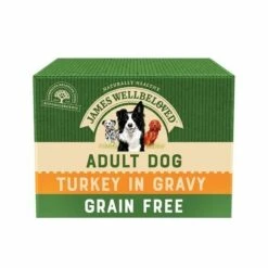 12 X James Wellbeloved Adult Dog Food Pouches - Grain Free Turkey 100g