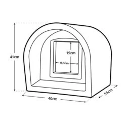 Mr Snugs KatDen Outdoor Cat Kennel - Sandstone -PetJoy Shop jobs contributions 648429 katden diagram 4