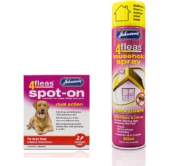 Johnson's 4fleas Dog Flea Treatment Bundle (Large Dogs Over 25kg)