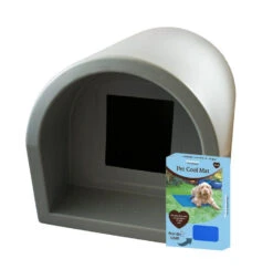 Mr Snugs KatDen Outdoor Cat Kennel/Shelter - Light Grey (Various Options) -PetJoy Shop light grey cool mat 0