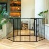 Lords & Labradors 6 Panel Play Pen 80cm Black -PetJoy Shop lords and labradors black play pen lifestyle 2