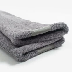 Lords & Labradors Bamboo Dog Drying Mits Gun Metal -PetJoy Shop lords and labradors drying glove gun metal close up studio