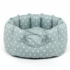 Lords & Labradors High Sided Cotton Dog Bed Egg Spot -PetJoy Shop lords and labradors duck egg spot high wall bed studio
