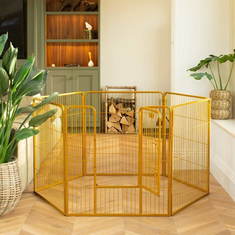 Lords & Labradors 6 Panel Play Pen 80cm Gold 3 Lords & Labradors 6 Panel Play Pen 80cm Gold