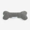Lords & Labradors Boucle Dog Bone Toy Granite -PetJoy Shop lords and labradors granite boucle dog bone toy studio