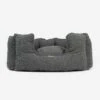 Lords & Labradors High Sided Boucle Dog Bed Granite -PetJoy Shop lords and labradors granite boucle high wall bed studio front 4d054964 2b39 4139 8df4 2597bd312002