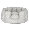 Lords & Labradors High Sided Cotton Dog Bed Grey Spot 2 Lords & Labradors High Sided Cotton Dog Bed Grey Spot -PetJoy Shop lords and labradors grey spot high wall bed studio