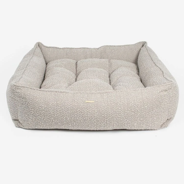 Lords & Labradors Boucle Box Bed For Dogs Mink 3 Lords & Labradors Boucle Box Bed For Dogs Mink