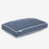 Lords & Labradors Dog Cushion In Savanna Indigo -PetJoy Shop lords and labradors savanna indigo cushion side studio