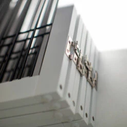 Lords & Labradors White Wooden Puppy Play Pen -PetJoy Shop lords labradors white wooden puppy pen white close up