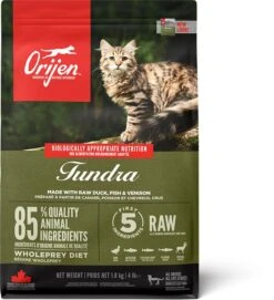Orijen Tundra Dry Cat Food -PetJoy Shop ns canada emea apac orijen tundra cat front 1.8kg