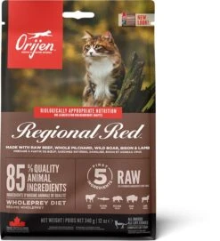 Orijen Regional Red Dry Cat & Kitten Food -PetJoy Shop ns emea apac orijen regional red cat front 340g