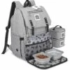 Mobile Dog Gear Mobile One Flap Week Away Backpack Grey -PetJoy Shop overland dog gear one flap week away backpack studio bag