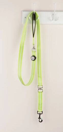 Nite Beams Flashing LED Dog Lead Green Medium/Large 2.5cm X 180cm -PetJoy Shop pllg01r 1